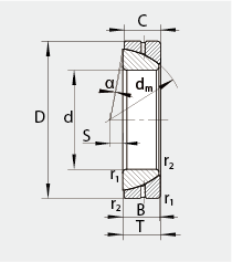 GE-SX Spherical Plain Bearing