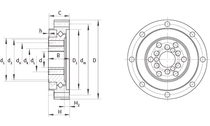 crbg Crossed Roller Bearing CRBG Crossed Roller Bearing